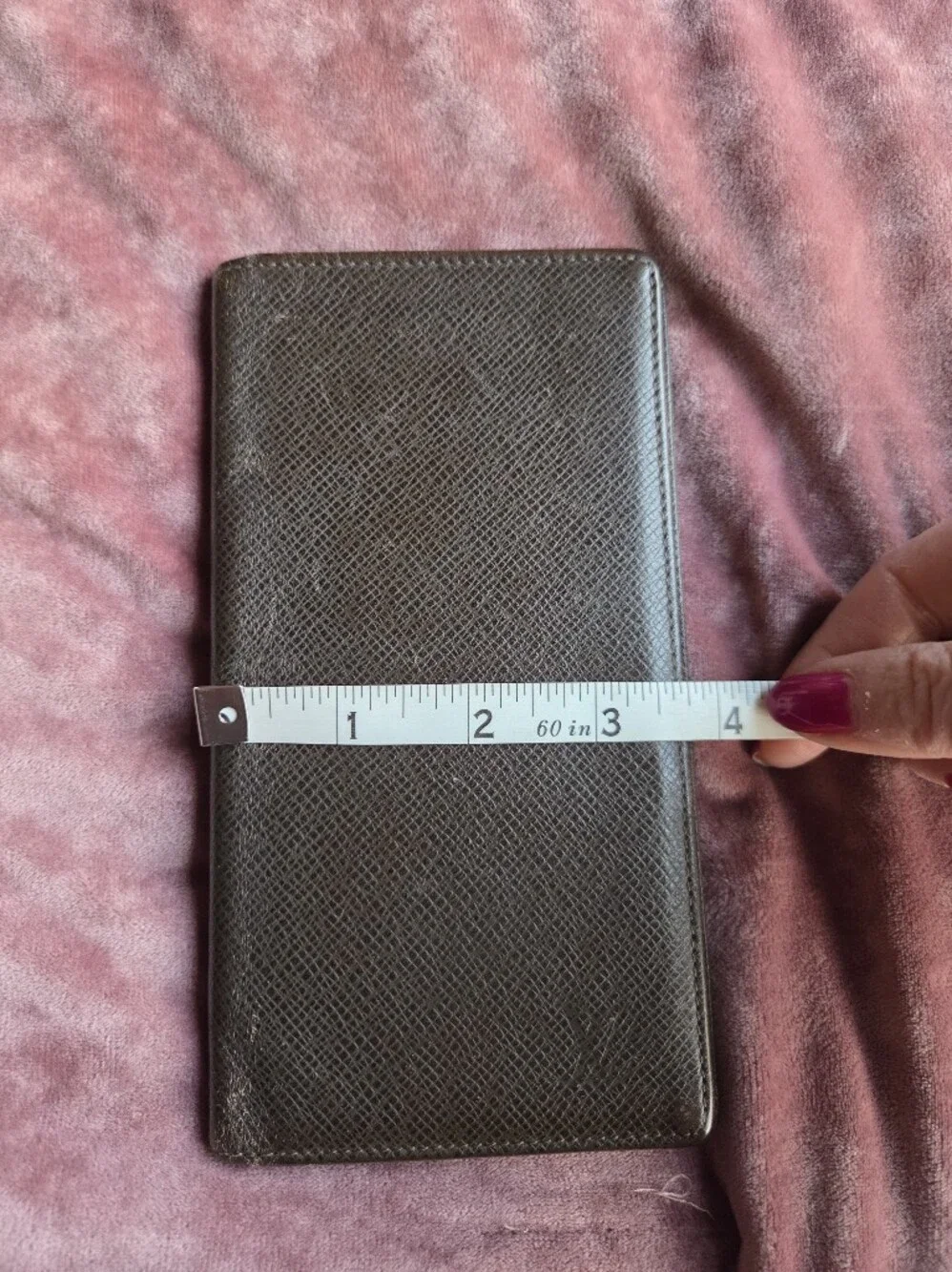 Louis Vuitton Brown Taiga Leather Bifold Long Wallet 2012
